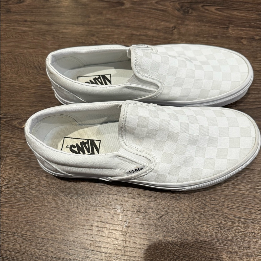 White checkered vans
